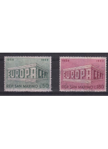 1969 San Marino Europa 2 valori nuovi Sassone 779-80